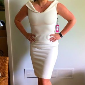 Vince Camuto White midi dress